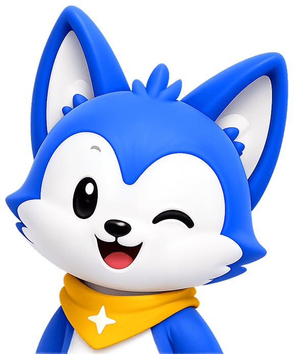 DoodleByte fox mascot